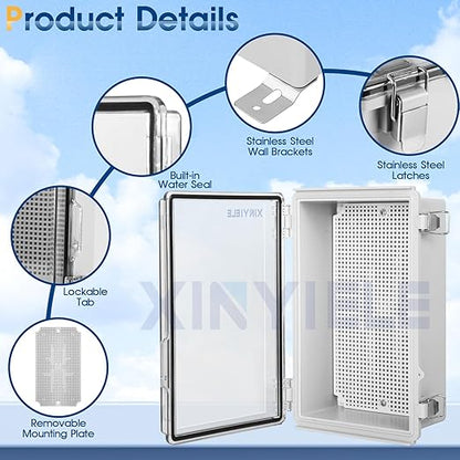 Waterproof Outdoor Project ABS Plastic Junction Box IP67 Weatherproof Dustproof - Image 3