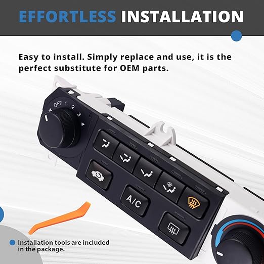 599-268 Heater A/C Control Switch, Front Climate Control Module Compatible - Image 5