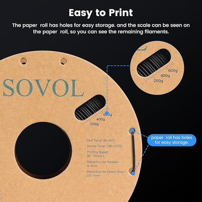 Sovol 3D Printer PETG Filament 2kg Spool Printing Materials, Wiring Tightness - Image 4
