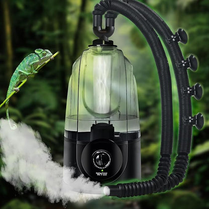 Coospider 3.8L Reptile Fogger Mister, Quiet Reptile Humidifier by Coospider