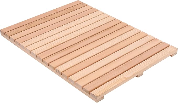 bingaai Cedar Wood Shower Mat, Cedar Wooden Bath Mats, Wood Bath Mat 31.5 × by WhenStyleMeetsPracticality