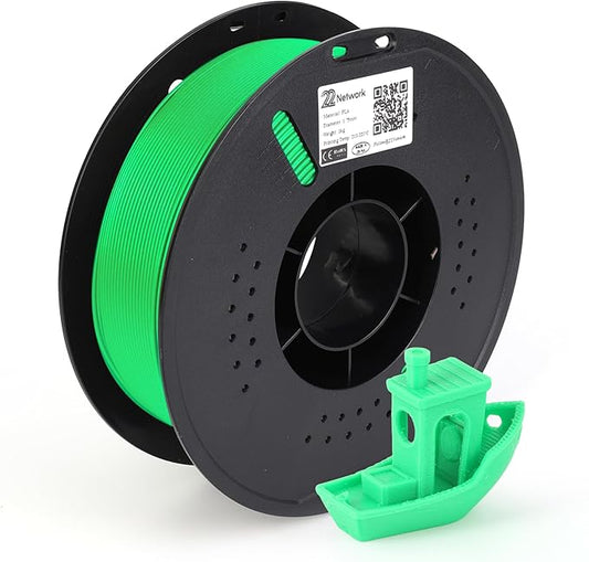 22 Network PLA 3D Printer Filament 1.75mm, 1kg Spool, Dimensional Accuracy by Home