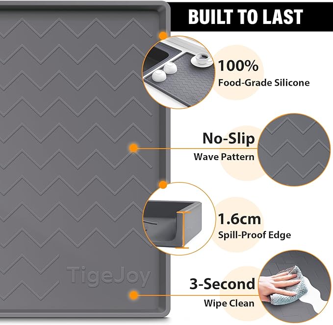 TigeJoy 22" x 22" Under Sink Mats - Image 4