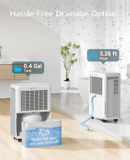 2000 Sq. Ft Dehumidifier for Basement, 30 Pint Dehumidifiers for Home, Bedroom - Image 4