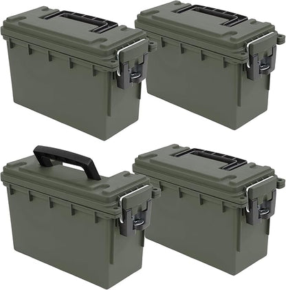 Sheffield 12757 4-Pack Ammo Storage Box, Stackable .30 Cal Field Boxes by Sheffield
