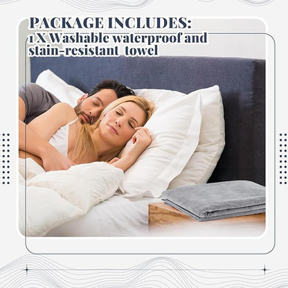 1 Pcs Couples Waterproof Mat Lover Reusable Stainproof Blanket Quiet Easy Use - Image 3