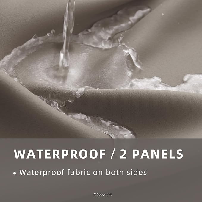 Waterproof Outdoor Curtain W84 x L120 - Image 2