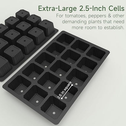 Gardzen 5-Pack Seed Starter Kits, Reusable Plant Germination Trays - Image 4