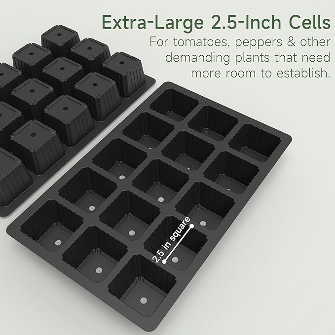 Gardzen 10-Pack Seed Starter Kits, Reusable Plant Germination Trays - Image 4