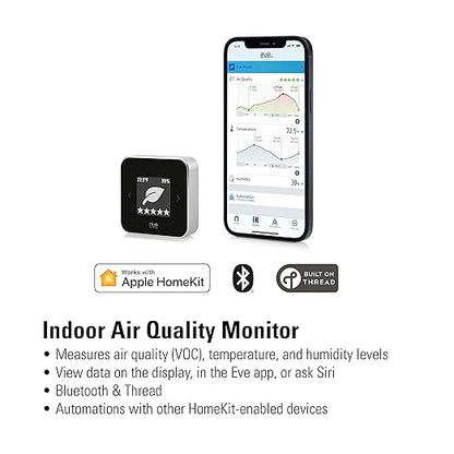 Eve Room - Indoor air Quality Sensor to Monitor air Quality, Temperature & - Image 2