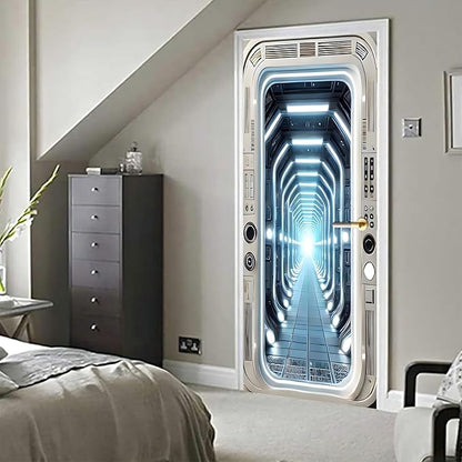3D Door Stickers, Peel and Stick Vinyl Wallpaper, Self-Adhesive Mural - Image 6