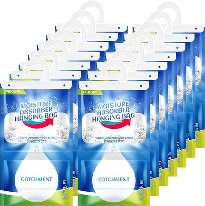PEKGRIL Moisture Absorber Packets 14-Packs, 15 oz Hanging Dehumidifier Bags by WelcometoPEKGRIL