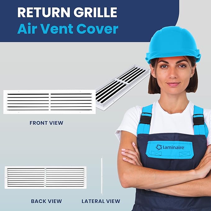 28x6 Inch Air Return Vent Cover Decorative – Premium Aluminum AC Vent Cover - Image 2
