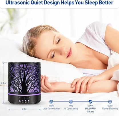 Essential Oil Diffuser Aromatherapy Diffuser -300ml Metal Electric Ultrasonic - Image 6