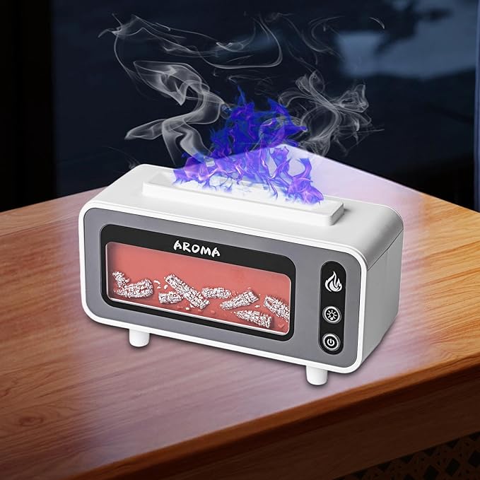 Humidifiers For Bedroom, Fireplace Fire Aromatherapy Diffuser | 200Ml USB Quiet - Image 3