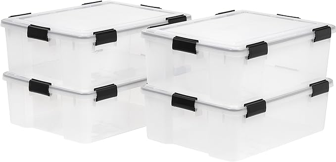 IRIS USA 41 Quart WEATHERPRO Plastic Storage Box by IRISUSA