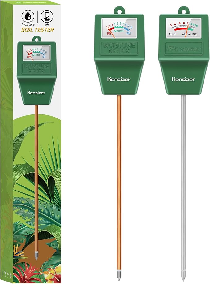 Kensizer Soil Tester, Soil Moisture/pH Meter, Gardening Farm Lawn Test Kit Tool by Kensizer