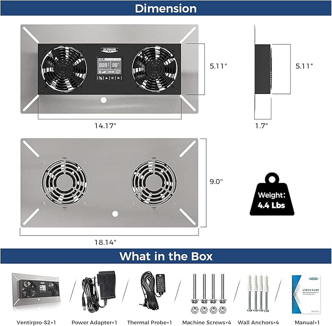 ALORAIR 240CFM Crawlspace Ventilation Fan, - Image 5