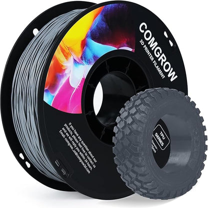 Comgrow TPU Filament 1.75, 3D Printing Filament, Flexible 3D Printer Filament by Comgrow