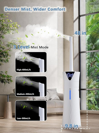 17L/4.5Gal Humidifier Large Room, Smart Quiet Ultrasonic Cool Mist Humidifiers - Image 6