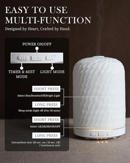 Essential Oil Diffuser – 2.4MHz Ultrasonic Aromatherapy Diffuser, Health Night - Image 4