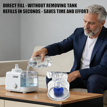 Multipurpose Humidifier Reservoir, Safe Construction, Fit Respiratory Devices - Image 2
