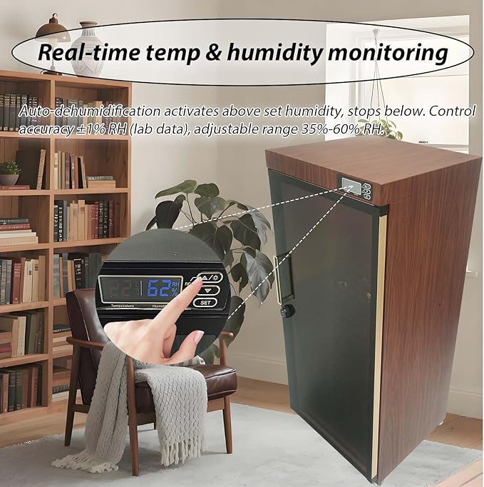 40x36x81in Musical Instrument Dry Cabinet, 35-60% RH, Silent Version - Image 2
