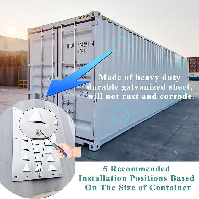 Shipping Container Air Vent Kit Cross Flow Ventilation Preventing Excessive - Image 2
