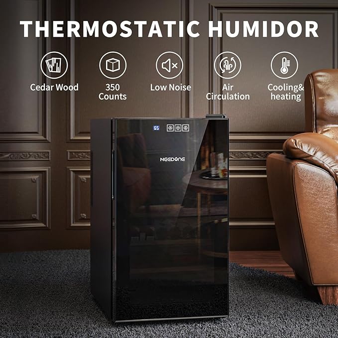 NEEDONE Cigar Humidor 48L with Heating and Cooling Temperature Control System - Image 2