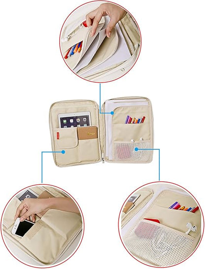 Document A4 Bag Case Waterproof Organizer Portfolio Office Travel Zipper - Image 5