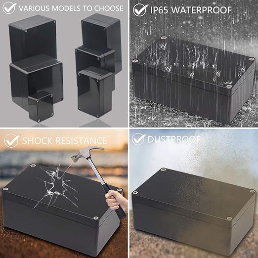 Junction Box, Zulkit Project Box IP65 Waterproof Outdoor Box ABS Plastic - Image 7