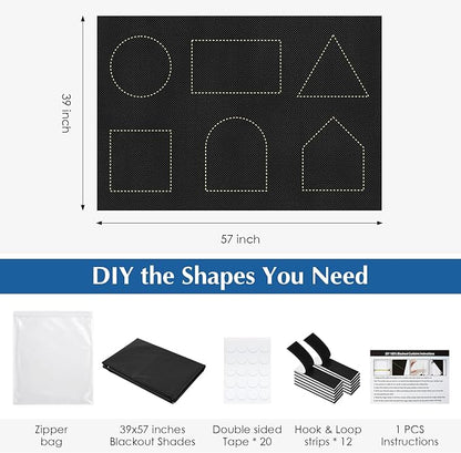 Blackout Window Cover, Portable Window Blinds, Travel DIY Window Blackout - Image 8