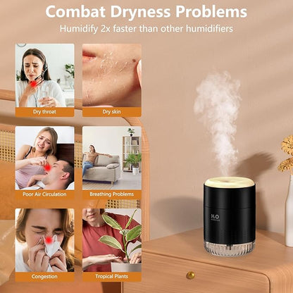 Portable Mini Humidifier, Auto Shut-Off, 2 Mist Modes, Small Humidifiers - Image 2
