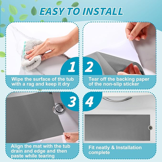 16" x 40" Non Slip Bathtub Mat - Image 5