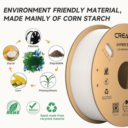Official CREALITY Hyper PLA Filament 1.75mm White 2KG, 30-600mm/s High Speed - Image 6