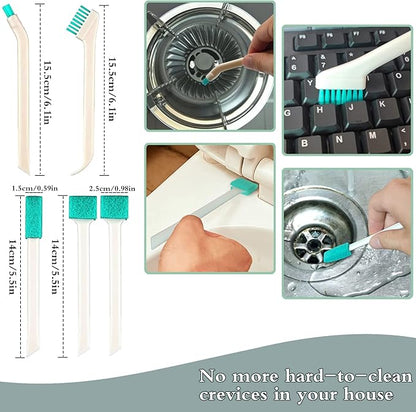 Small Household Cleaning Brushes by ELEMGULY, Micro Crevice Scrub Cleaner Tool - Image 3