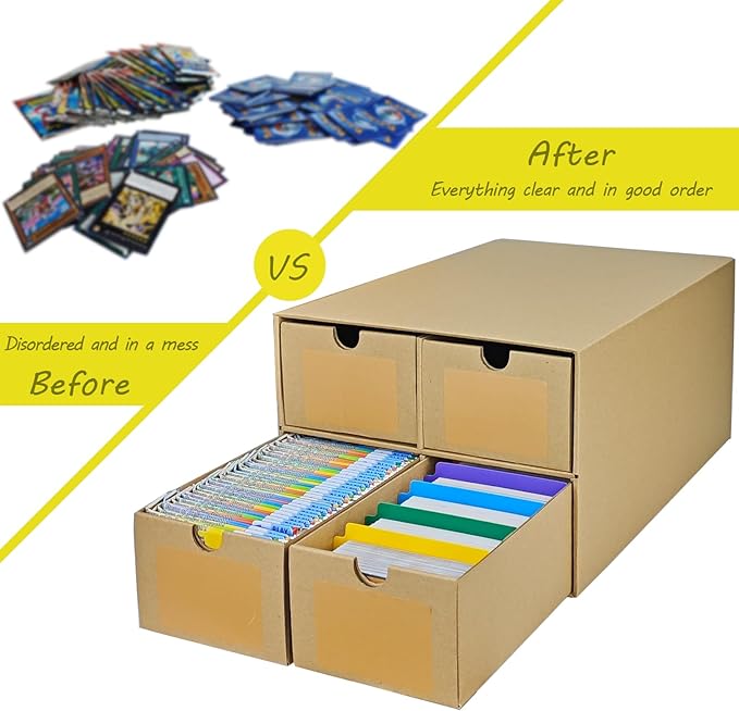 6 Sets Trading Card Storage Boxes, Includes 24-750 CT Boxes & 96 Dividers - Image 7