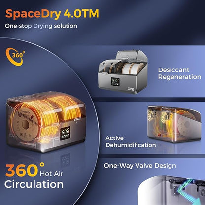 Creality Filament Dryer 4 Spools, Space Pi X4 Filament Storage Box: Dual - Image 5