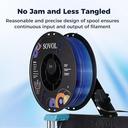 Sovol 3D Printer PETG Filament 1.75mm, Gradient Multicolors Filaments Material - Image 4