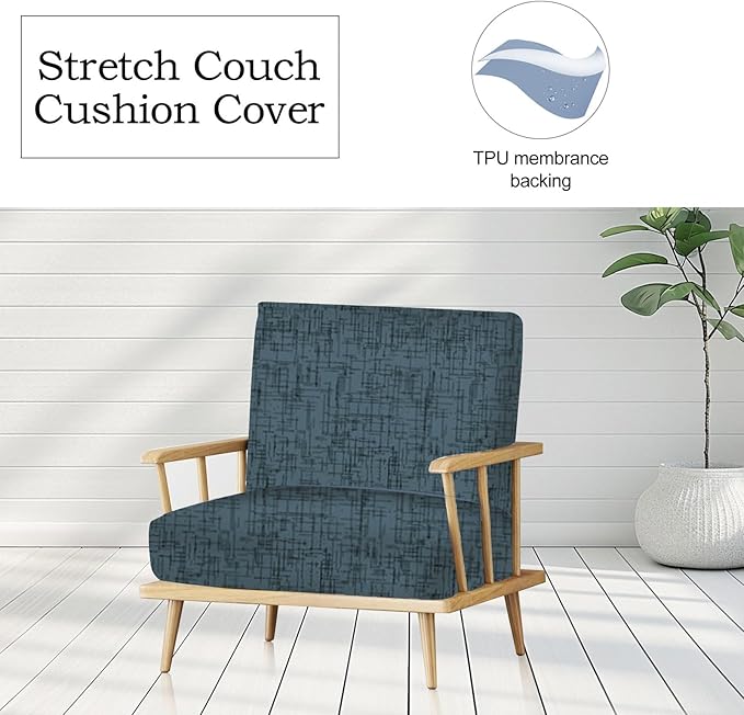 12Pcs Stretch Patio Cushion Covers Outdoor Couch Cover Replacement, Outdoor - Image 4