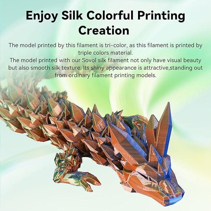 Sovol PLA Filament Silk Tri Color Co-Extrusion 1.75mm, 3D Printer Filament 1kg/ - Image 4