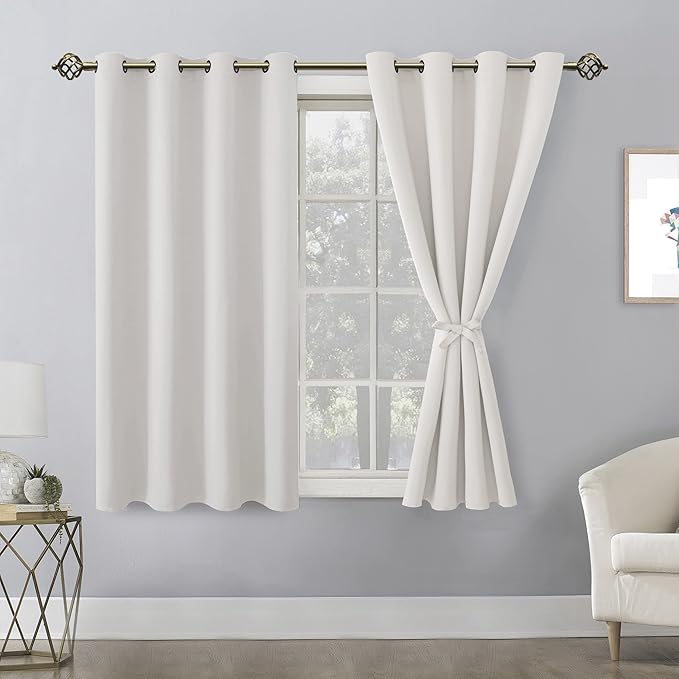 Hiasan Blackout Curtains for Bedroom, 52 x 54 Inches Long - Image 2