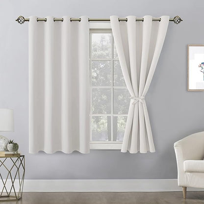 Hiasan Blackout Curtains for Bedroom, 52 x 54 Inches Long - Image 2