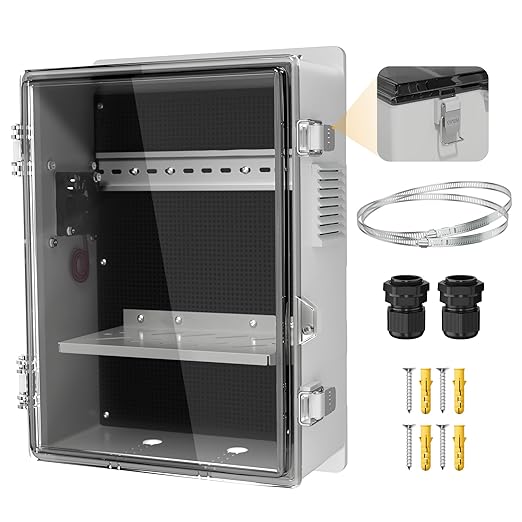 Joinfworld Outdoor Electrical Vented Box Outdoor Waterproof Junction Enclosure by Joinfworld