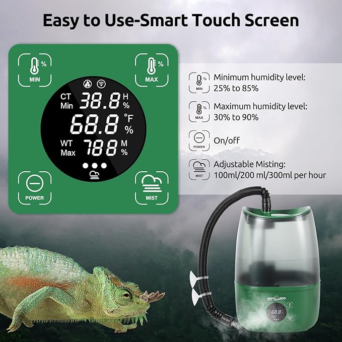 REPTIZOO Reptile Humidifier Fogger, 4L Large Reptile Fogger - Image 3
