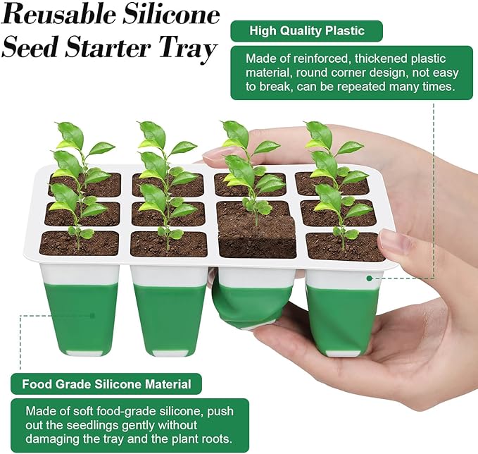 Mckanti 4 Set Self-Watering Seed Starter Tray Kits - Image 4