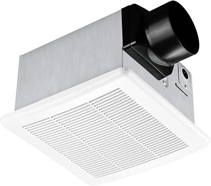 Tech Drive Bathroom Exhaust Fan 90 CFM 1.5 Sone, Very Quiet Ceiling Mounted by TechDrive