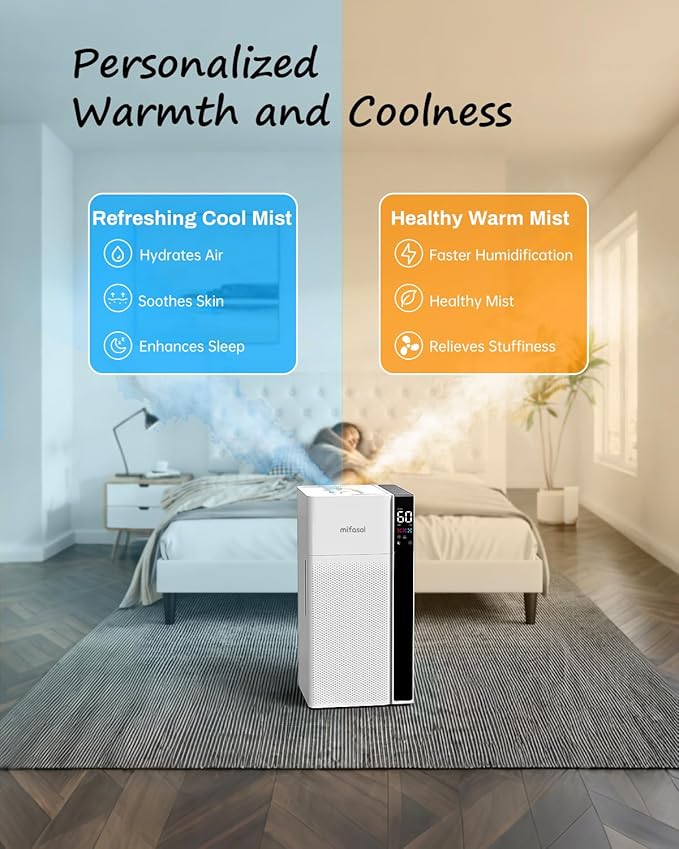 Mifasol Humidifier Large Room Warm and Cool Mist, 5.3Gal/20L Humidifiers - Image 5