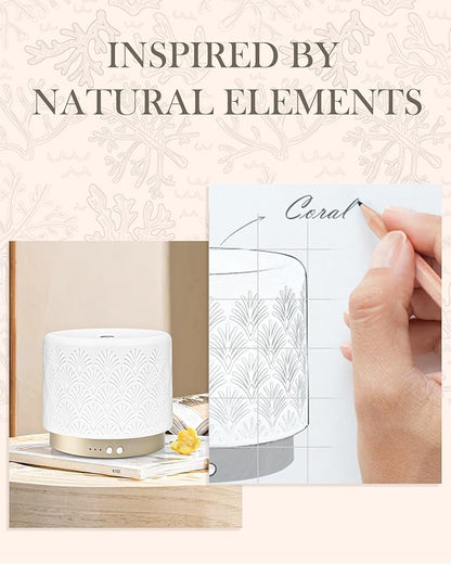 Ceramic Essential Oil Diffuser 280ml- Aromatherapy Diffuser - Image 4