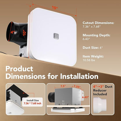 OREiN Matter Smart Bathroom Exhaust Fan - Image 2